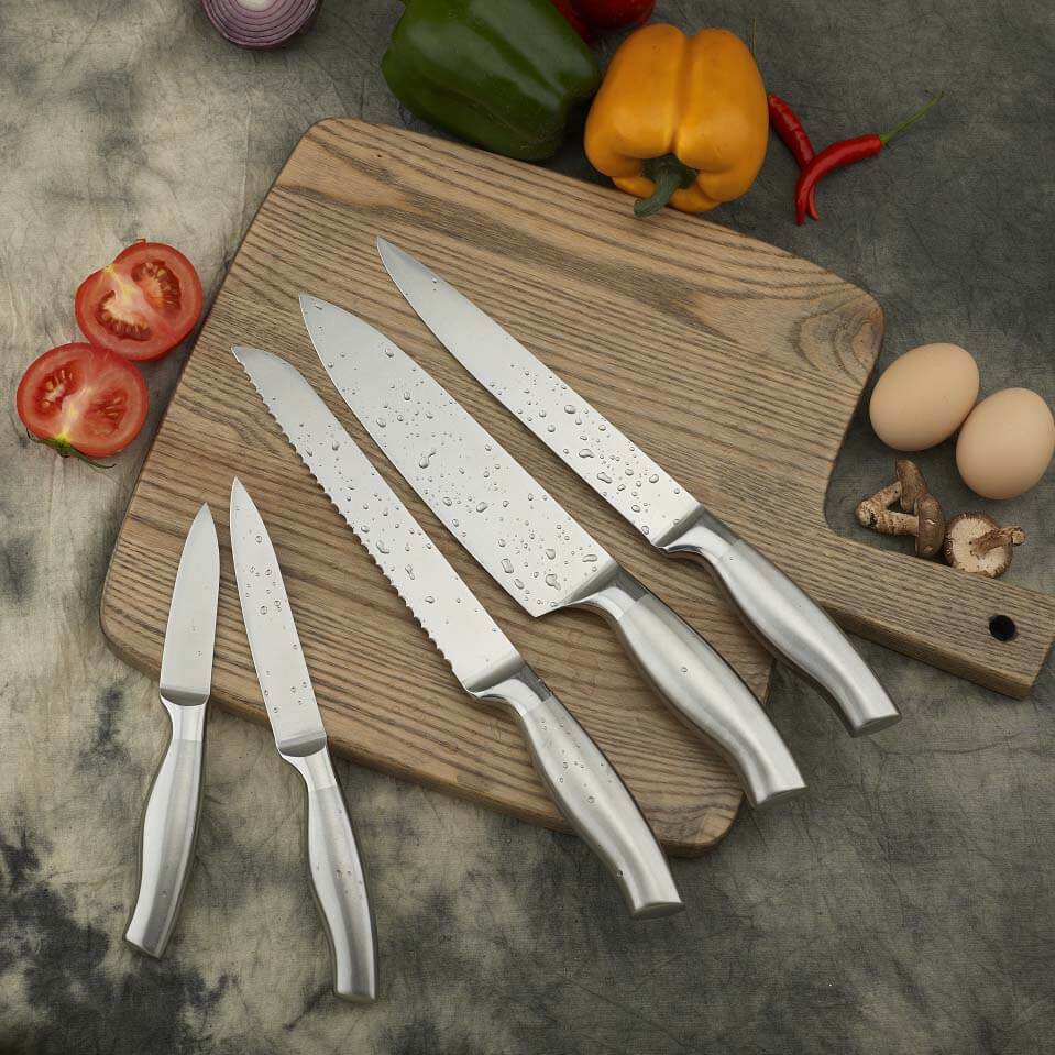 Yipfung Stainless Steel Hollow Handle Knife Set-5pcs