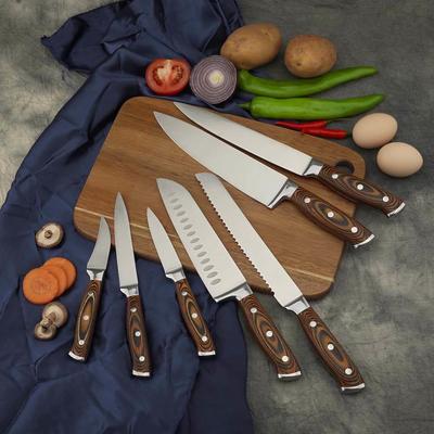 Pakka wooden knife set-7pcs