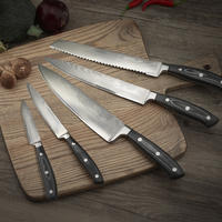Yipfung Damascus kitchen knife set -with Steel High Carbon Japanese VG10 Steel